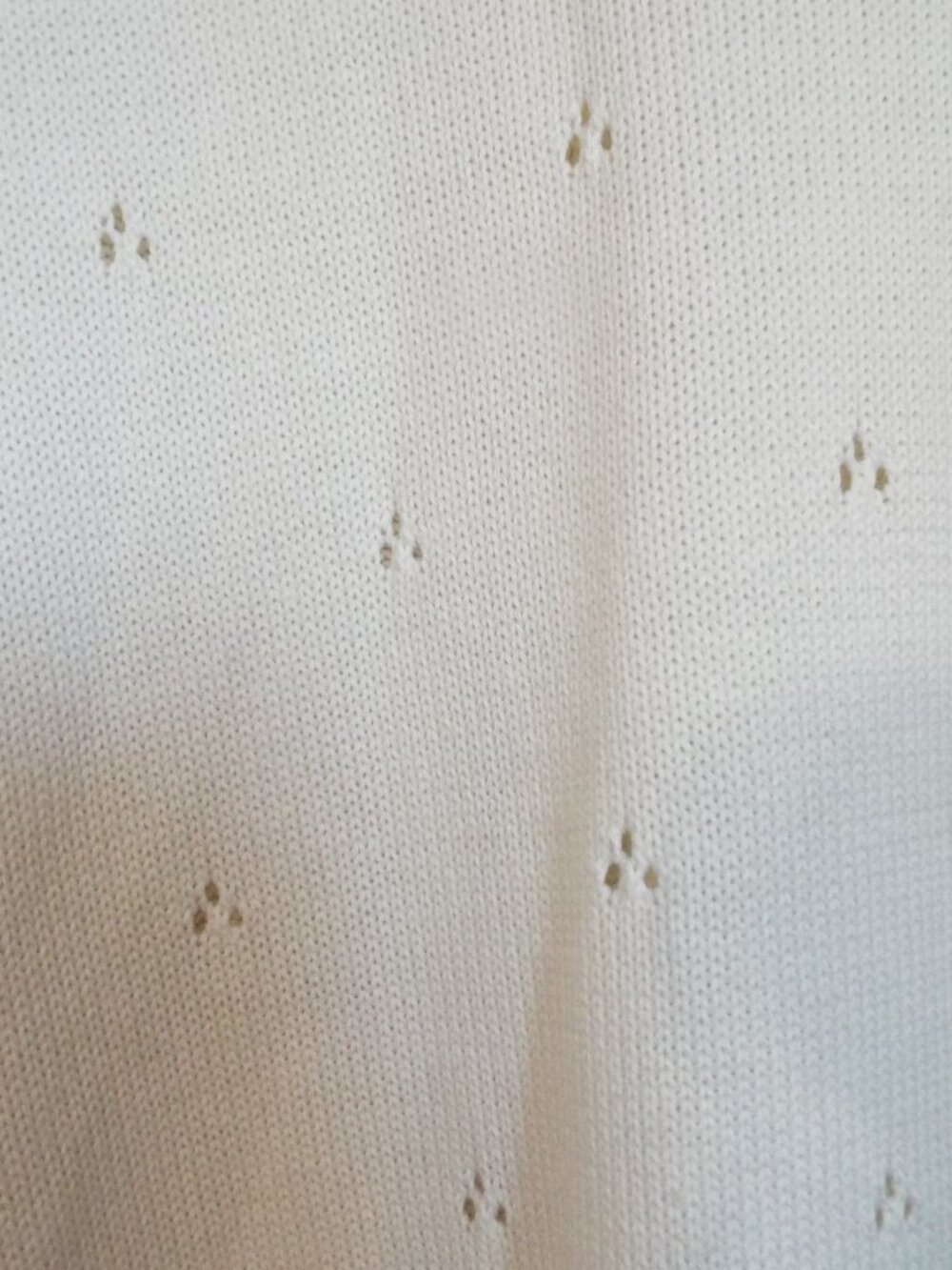 Vintage Koret Ivory Floral Long Cardigan Sweater Size XL - Picture 6 of 7